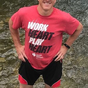 Short Sleeve Graphic Tee Shirt (Chalk Red)